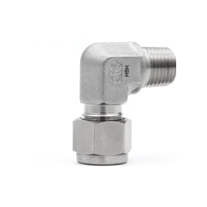 ELBOW 1/8” OD X 1/4” NPT MALE S/S 316L 6000#