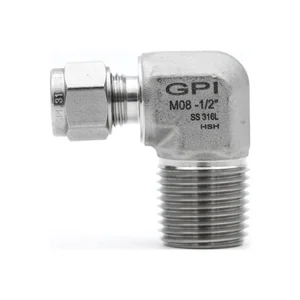 SS316 MALE ELBOW 1/2”OD*3/4”NPT6000 PSI