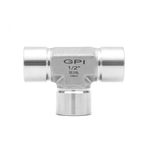 TEE EQUAL 1/2”NPT FEMALE S/S 316 6000 PSI