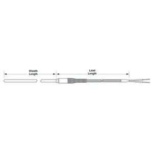 Watlow AF Style Mineral Insulated Thermocouple with Metal Transitions