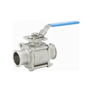 JFlow Controls DM7300 Series Sanitary Three Piece Ball Valve